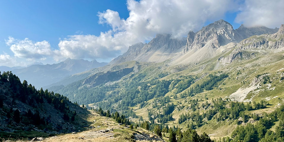Vue du massif des Écrins