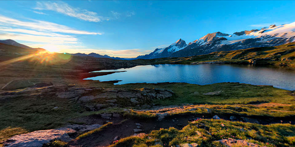 Vue du massif des Écrins